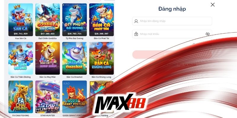 Cách đăng nhập Max88 bằng trình duyệt máy tính dễ dàng